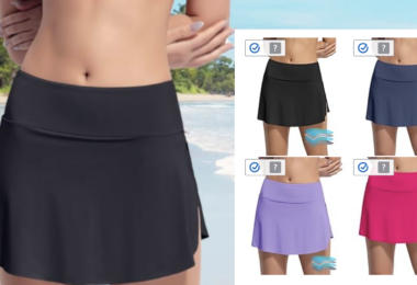 beautikini plus size swim skirt, period swimsuits